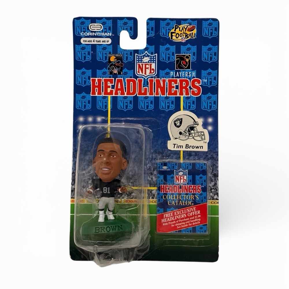 Corinthian Headliners NFL Oakland Raiders Tim Brown Action Figure 1996 NEW‎